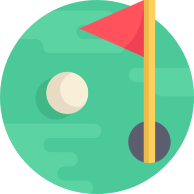 Golf hole icon